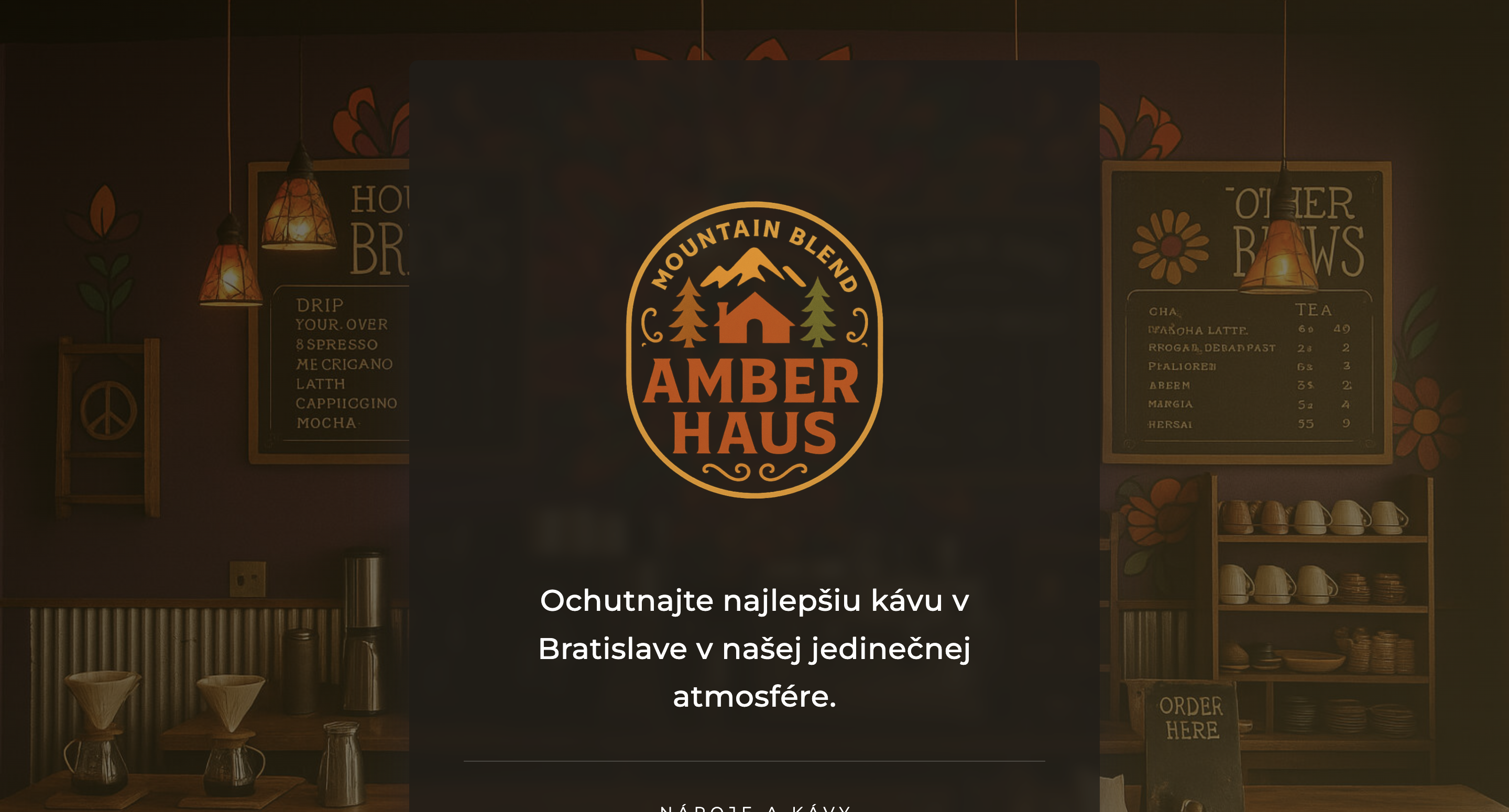 Amber Haus - Coffee Shop Website